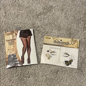 Steampunk Crochet Tights and Face Decals